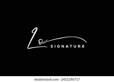 LO initials Handwriting signature logo. LO Hand drawn Calligraphy lettering Vector. LO letter real estate, beauty, photography letter logo design.