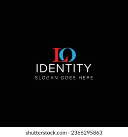 LO letter logo creative design with vector graphic, LO simple and modern logo.