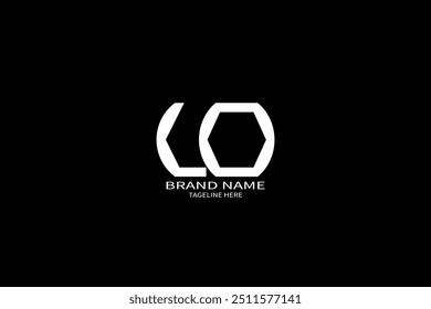 LO letter logo design on black background. LO creative initials letter logo concept. LO unique design