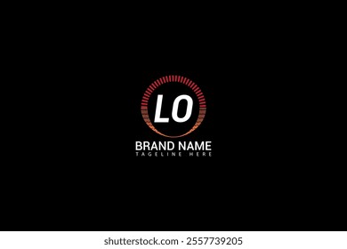 LO letter logo design on black background. LO creative initials letter logo concept. LO unique design