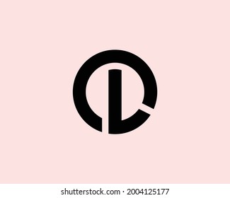 Lo letter logo design vector template