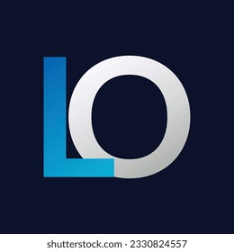 LO Letter Logo Template Illustration Design.