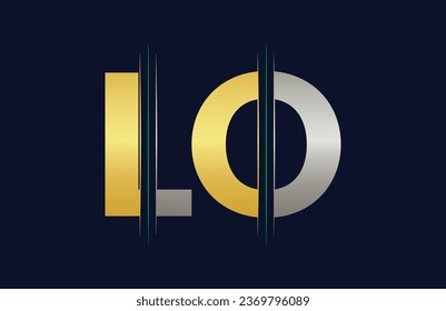 LO Letter Logo Template Illustration Design.