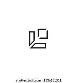 LO LETTER LOGO VECTOR FONT