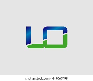 LO letter logo. Vector illustration
