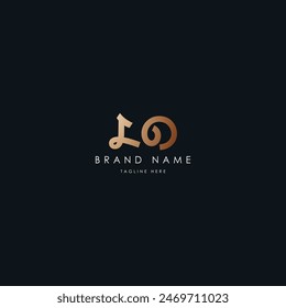 LO letters vector logo design