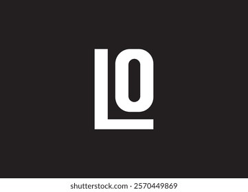 LO logo design vector initial design
