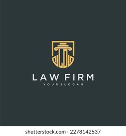 LO monogram initial for lawfirm logo ideas with creative polygon style design