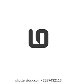 LO, OL, Abstract initial monogram letter alphabet logo design