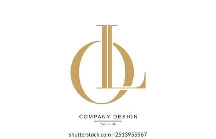 LO, OL Abstract Letters Logo Monogram Design Font