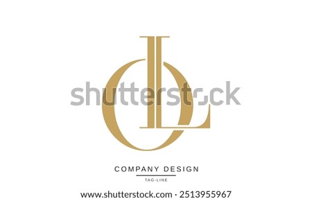 LO, OL Abstract Letters Logo Monogram Design Font