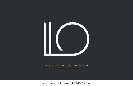 LO, OL Alphabet Letters Logo