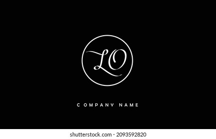 LO, OL Alphabets Letters Logo Monogram