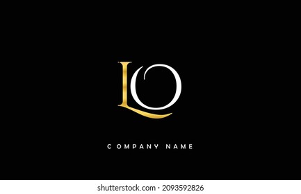 LO, OL Alphabets Letters Logo Monogram