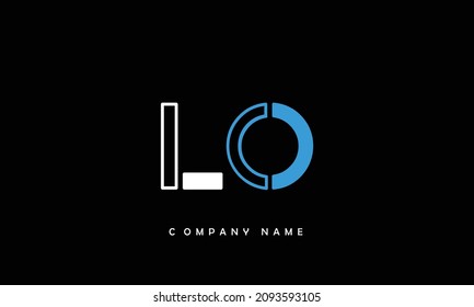 LO, OL Alphabets Letters Logo Monogram