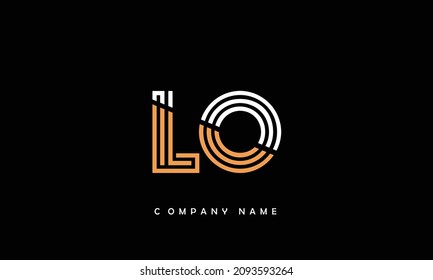 LO, OL Alphabets Letters Logo Monogram