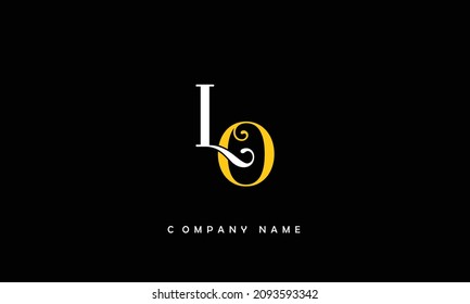 LO, OL Alphabets Letters Logo Monogram