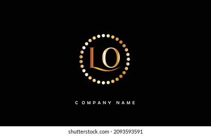 LO, OL Alphabets Letters Logo Monogram