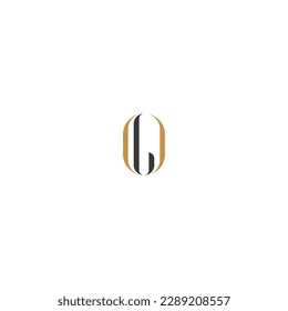 LO, OL, L AND O Abstract initial monogram letter alphabet logo design