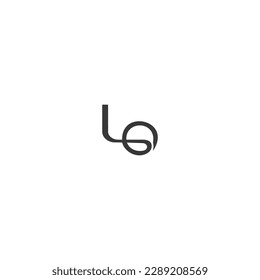 LO, OL, L AND O Abstract initial monogram letter alphabet logo design