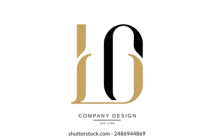 LO, OL, L, O Abstract Letters Logo Monogram design Font Icon