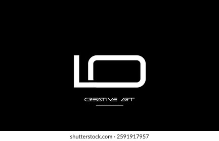 LO, OL, L, O abstract letters logo monogram