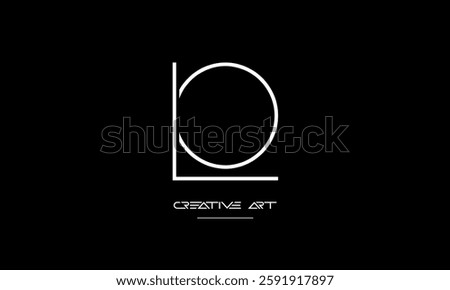 LO, OL, L, O abstract letters logo monogram
