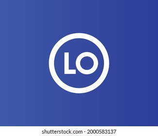 LO OL letter logo design vector template