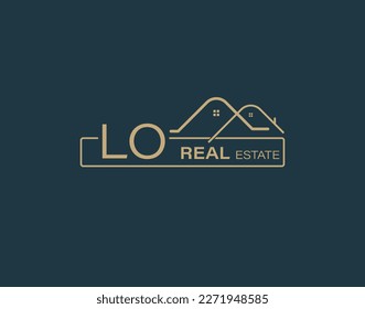 LO Real Estate  Consultants Logo Design Vectors images. Luxury Real Estate Logo Design