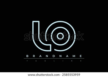 LO Technology Letter Logo Template. This tech letter logo is a graphic mark that uses letters to represent a technology company.
