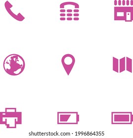loaction and flash icon clip best set sign Icon.eps
