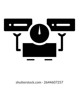 Load Balancer Icon Bold Style For Various Design Purposes
