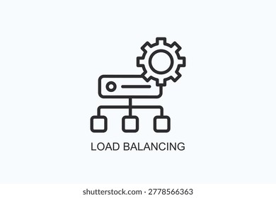 Load Balancing Icon Or Logo Isolated Vector Illustration