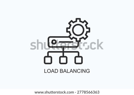 Load Balancing Icon Or Logo Isolated Vector Illustration