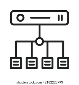 Load balancing icon vector image. Can also be used for Big Data. Suitable for mobile apps, web apps and print media.