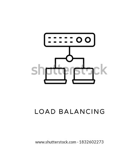 Load Balancing icon in vector. Logotype