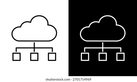 Diseño de conjunto de iconos blancos de equilibrio de carga