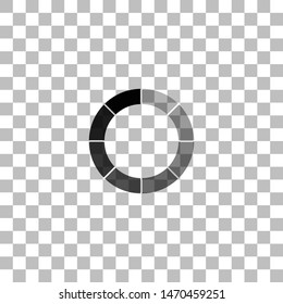 Load bar. Black flat icon on a transparent background. Pictogram for your project