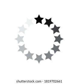 Load bar for mobile apps. Radial load, update or download diagram icon of progress bar, minimal flat design.