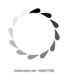 Barra de carga para aplicaciones móviles. Carga radial, actualización o descarga del icono de diagrama de la barra de progreso, diseño plano mínimo.