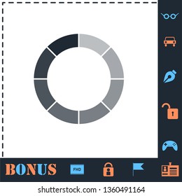 Load bar. Perfect icon with bonus simple icons
