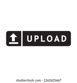 up load bar vector icon in trendy flat style 
