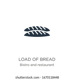 Load of bread icon vector. Trendy flat load of bread icon from bistro and restaurant collection isolated on white background. Vector illustration can be used for web and mobile graphic design, logo, 