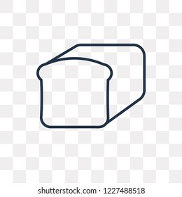 Load of Bread vector outline icon isolated on transparent background, high quality linear Load of Bread transparency concept can be used web and mobile