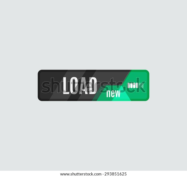 Load Button Futuristic Hitech Ui Design Stock Vector (Royalty Free ...