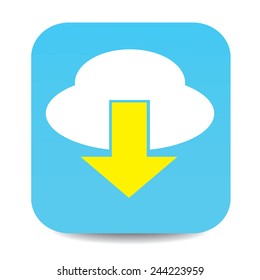 load cloud vector icon