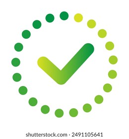 Load completed progress checkmark for design