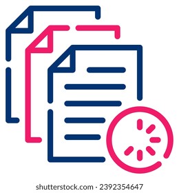 Cargar ilustración de icono de documento, para web, aplicación, infografía, etc