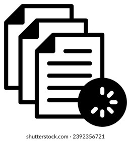 Load Document icon illustration, for web, app, infographic, etc