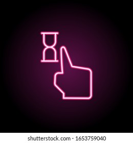 Load free, gesture, loading neon icon. Simple thin line, outline vector of touch gesture icons for ui and ux, website or mobile application